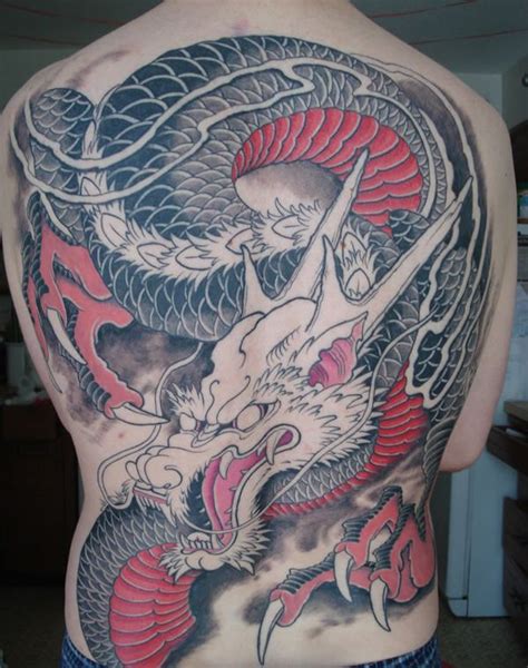 Your back is the perfect canvas for huge tattoo like dragon. 40+ Japanese Dragon Tattoos Collection