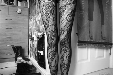 Sock boots are still going strong. lace tights on Tumblr