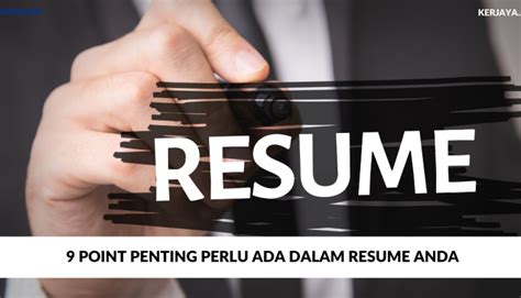 Panduan peperiksaan perkhidmatan awam dalam talian(ppaonline). Semakan 9 Point Penting Perlu Ada Dalam Resume Anda ...