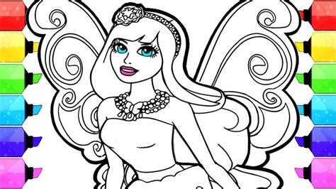 Color, or the act of changing the color of an object. Coloring Pages Barbie - Disney LOL