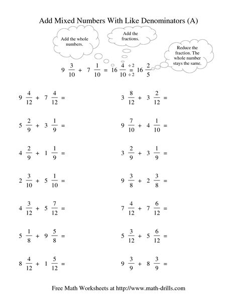 0 ratings0% found this document useful (0 votes). 14 Best Images of Adding Subtracting Fractions With Mixed ...