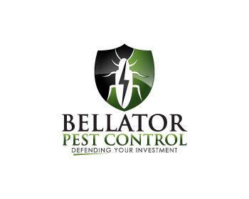 Logo available in vector eps and ai formats. Bellator Pest Control logo design contest - logos by Donadell