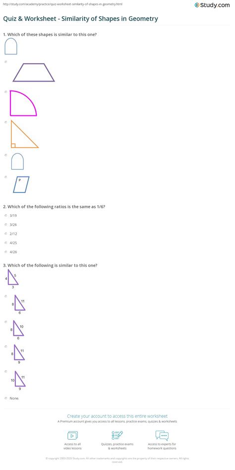 Figurative language includes special forms that writers use to help readers make a. Quiz & Worksheet - Similarity of Shapes in Geometry ...