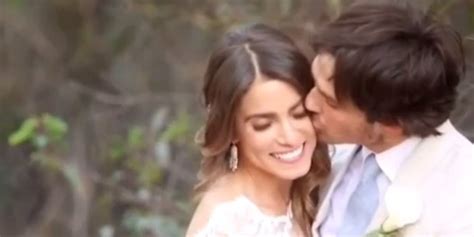 Images of nikki reed and ian somerhalder's stunning wedding are gracing the pages of brides magazine. Nikki Reed Shares Gorgeous Video From Her Wedding To Ian ...