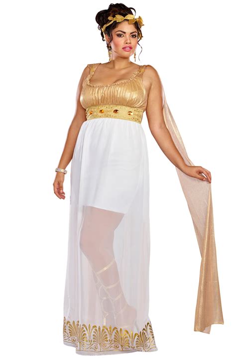 Plus size halloween costumes for women and men are just a click away. Athena Plus Size Costume - PureCostumes.com