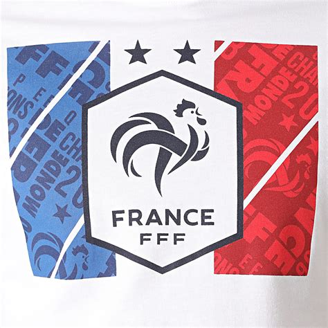 The french football federation (fff) (french: FFF - Tee Shirt Drapeau Fan Blanc - LaBoutiqueOfficielle.com