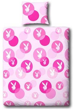 Each playboy bedding set includes 5pcs with comforter. Playboy Bunny Bubbles Pink Single Bed Doona Set Ne ...