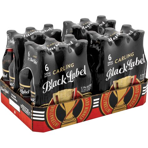 As one of the most awarded beers in the world, it has built a reputation which is hard to ignore. Carling Black Label Beer Bottles 24 x 340ml | Beer | Beer ...