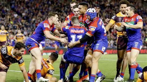 Jun 12, 2021 · after the referees seemed to have softened their stance on the high tackle edict from the nrl in the past week, things got even murkier on saturday night in a clash between the broncos and raiders. Brisbane Broncos v Newcastle Knights, score, video ...