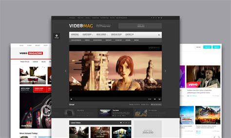 Best HTML Templates for Video Tube, Video Sharing and Video Portals