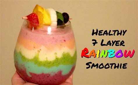 Maybe you would like to learn more about one of these? Healthy 7 Layer Rainbow Smoothie HOMEMADE #recipes #food ...