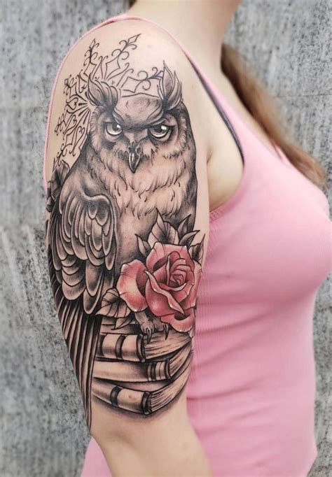 110 owl tattoos on different parts of the body of guys and gals. Pin by Rebecca Krake on Tattoos in 2020 | Owl tattoo ...