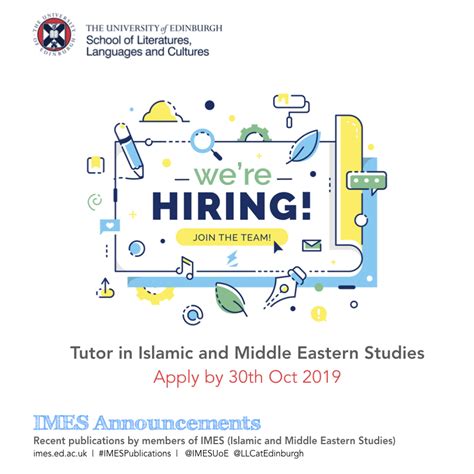 Register now for the full vacancy mail experience. Job Vacancy (Tutor in Islamic & ME Studies) - Life at IMES ...
