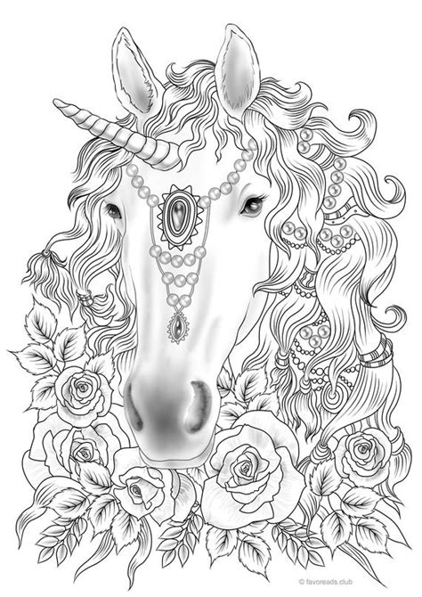 We do love coloring pages here at easy peasy and fun and we have hundreds of them to share with you, so go and grab your crayons or coloring you'll find it all, easy coloring pages for kids (toddlers, preschoolers, kindergartens, tweens and teens) and even intricate designs that you will love to color. Unicorn Printable Adult Coloring Page from Favoreads | Etsy