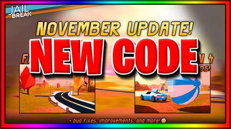 So what will it take to push us over the edge? NOVEMBER UPDATE | ALL JAILBREAK CODES | ROBLOX - YouTube