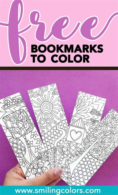 So if you like playing with color and won't get bored with the same pages it's nice if you get stuck. Bookmarks to color that you can download and enjoy now ...