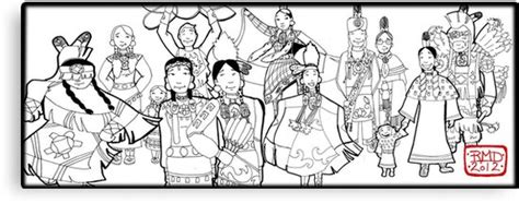 7 grandfather teachings, identity bundle pdf. "Pow wow people coloring page" Canvas Prints by ...