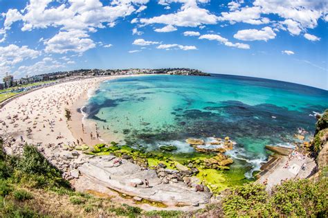 Bondi is the most popular beach in sydney, australia. A day out at Bondi Beach