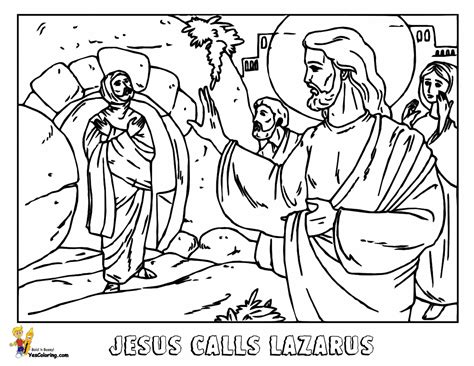 What the bible says about lazarus. Jesus Raises Lazarus Coloring Page - Coloring Home