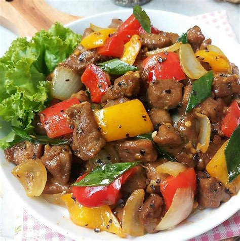 Namun, tidak seperti namanya, kesan sebagai daging yang berlapis. Resep Daging Sapi Blackpaper : Karin S Recipe Daging Sapi Lada Hitam Black Pepper Beef / Resep ...