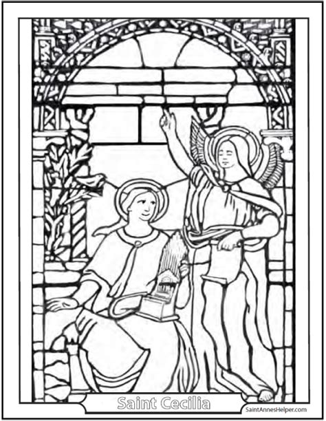 Easy mother's day card craft. Catholic Saint Coloring Pages