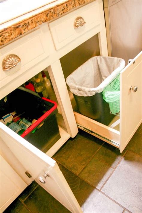 This also has the potential. garbage and recycling built in cabinet - Google Search ...