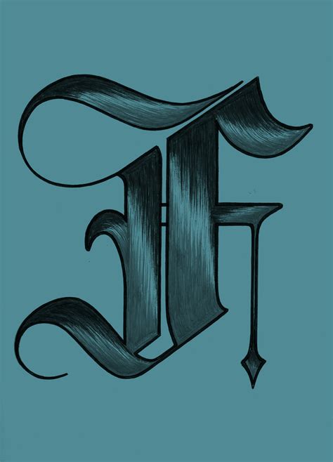  view full size . Lettering - Letter F Gothic - MCN the creator