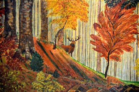 Spezialisten für zinshäuser in graz investment management kaufen verkaufen jetzt kontakt zu unseren experten aufnehmen! Wald mit Hirsch am Fluss, Impressionist, Stornitzky, 1931