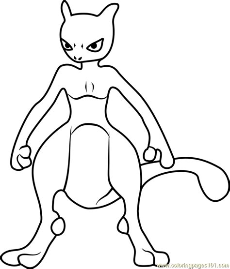 Search images from huge database containing over 620,000 coloring pages. Pokemon Mewtwo Coloring Pages at GetColorings.com | Free ...