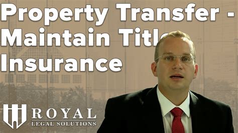 Maybe you would like to learn more about one of these? Maintain Title Insurance during a Property Transfer ...