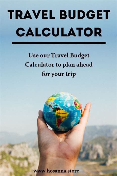 Travel Budget Calculator (With images) | Budget travel, Budget calculator, Budgeting
