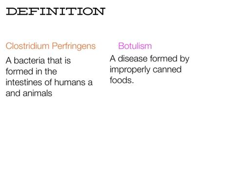 Clostridium perfringens enterotoxin (cpe) is responsible for food poisoning. Brett Woehl, Clostridium Perfringens, Botulism - Screen 2 ...