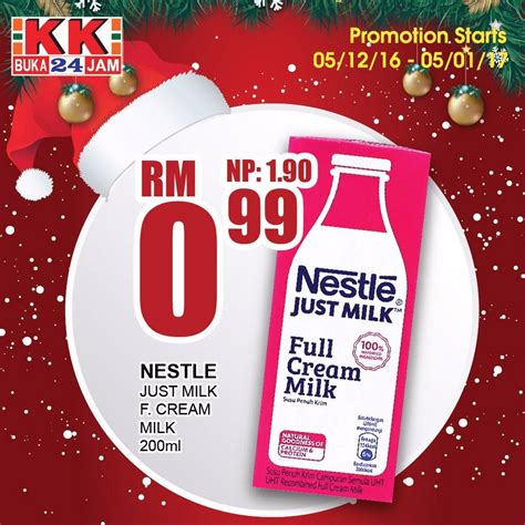 Enjoy the natural goodness of calcium and protein in every drop of nestlé just milk™, everyone's favourite full cream milk. KK Super Mart Nestle Full Cream Milk RM0.99 (Normal Price ...