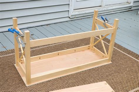 Install the top and base. X-Leg TV Stand - buildsomething.com | Build a tv stand ...