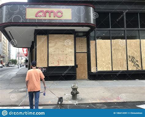 Market reacts negatively to news regarding amd, j.c. AMC Theatre New York City, Boarded Up Editorial Photo ...