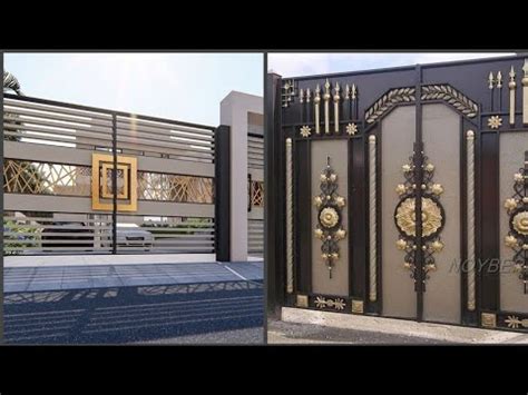 Pay close attention to what the door operator is made most modern openers have obstacle detection features that will prevent the gate from continuing on. Latest Top - 50+ Modern Front Gate Designs 2020 | Urban ...