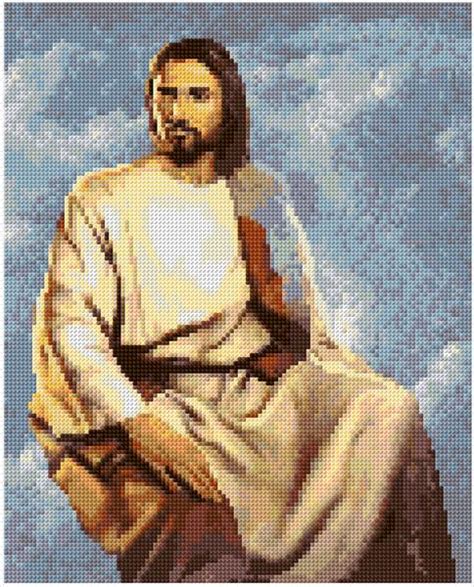 This is one of our free cross stitch patterns named jesus, mary & joseph, a beautiful pattern that would be great for your christmas and if you use one of the free cross stitch patterns from crossstitch4free.com for a project, feel free to contact us and include a picture of your completed. Ann Logan|10 Free Patterns Online|Jesus on the Clouds|346