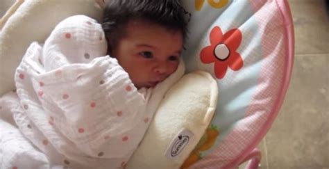 My 3 month old baby was born with a head full of hair. This two-month-old baby's MASSIVE head of hair has ...