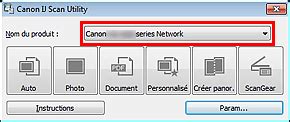 Now, you have to access the canon ij scan utility software. Canon : Manuels PIXMA : MX920 series : Paramètres de ...