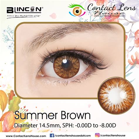 When meeting someone for the first time, we have the habit of looking at his / her eyes. Blincon DD Summer Brown contact lenses
