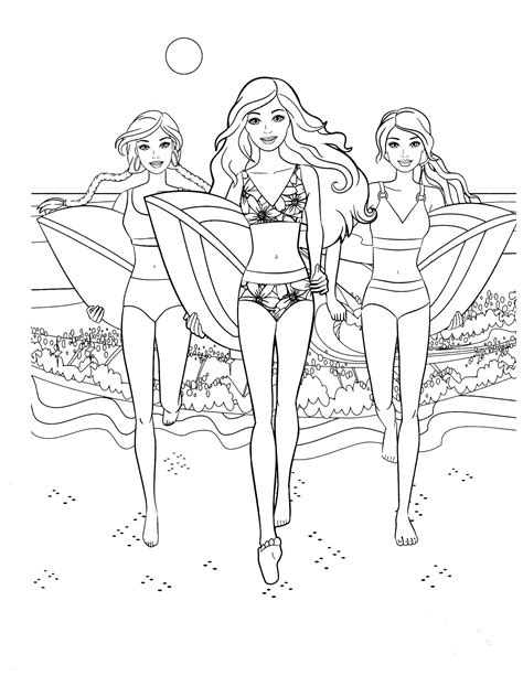 Print them and you're ready to go! Barbie 75 - Coloringcolor.com