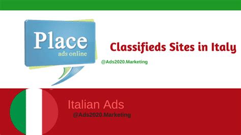 Affiliate marketing, ecommerce, email marketing, keyword research, organic. Italy Classifieds-Top 20 Italian Local Classifieds Sites ...