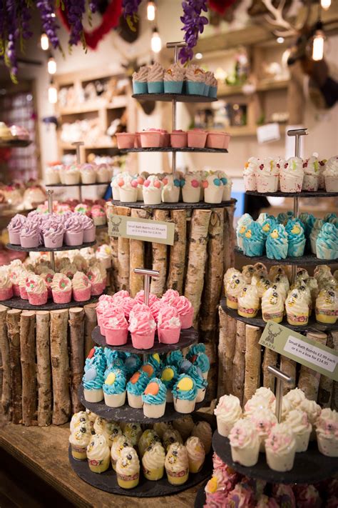 Find images of handmade soap. Bomb Cosmetics on display in The Barn | Cupcake soap ...