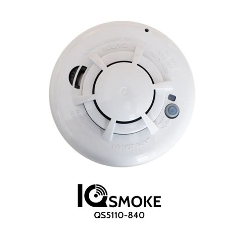 The qolsys smoke is visibly similar to other smoke detectors on the market, and has a diameter of 5 x 2.5 high. Qolsys QS5110-840 IQ Smoke Detector - Advanced Security LLC