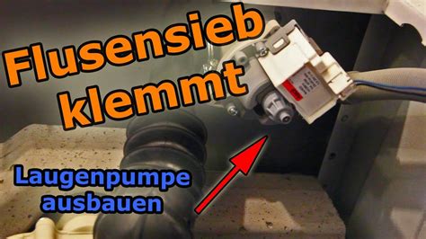 Das muss nicht immer an der technik liegen. Flusensieb an der Waschmaschine geht nicht auf ...