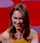 Part of red nose day, the. Emilia Clarke Daily; : EMILIA CLARKE + Laughing