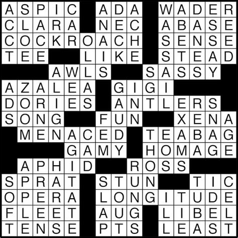 Swarming pest first let's look and see if we can find any hints in the new york times crossword puzzle. Crossword puzzle answers: June 17, 2016 - Metro US