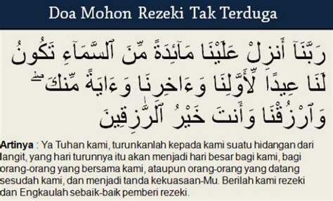 Makanya baca dulu artikel ini. 3 Doa Pembuka Pintu Rezeki Dari Segala Penjuru Paling ...