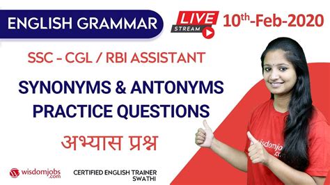 Synonyms and Antonyms In English Tips and Tricks for RBI ...