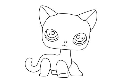 Speed draw of me drawing an lps short hair cat! littlest pet shop png - Lps Shorthair Cat Coloring Pages ...